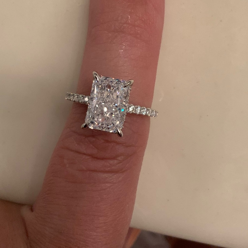 2ct Radiant Cut Ring - Picture 11 of 15
